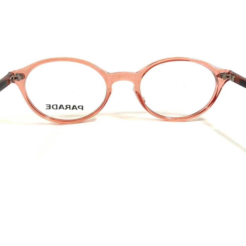Parade Eyeglasses Frames 1724 PEACH/TORTOISE Round Full Rim 47-20-130